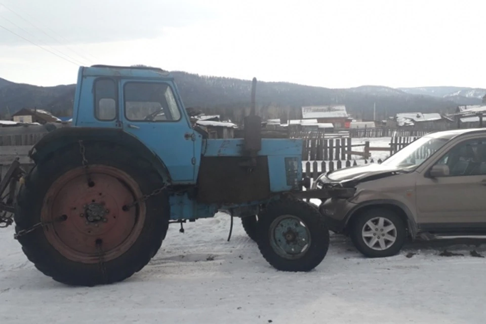 ДТП с участием трактора