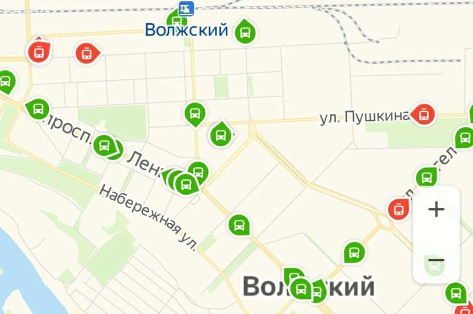 Карта транспорта волжский