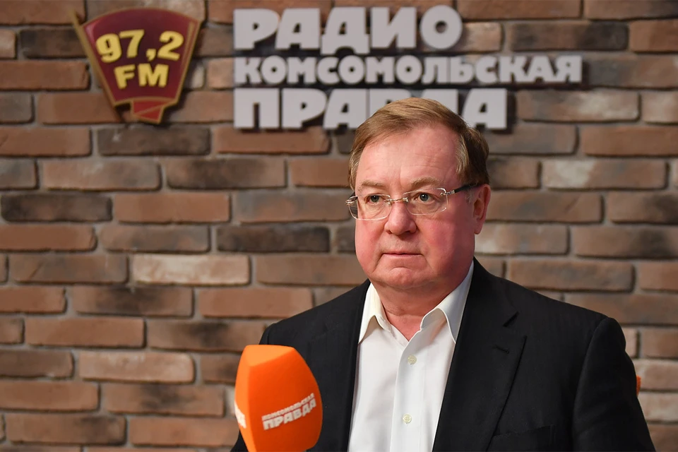 Сергей Степашин в студии Радио "Комсомольская правда".