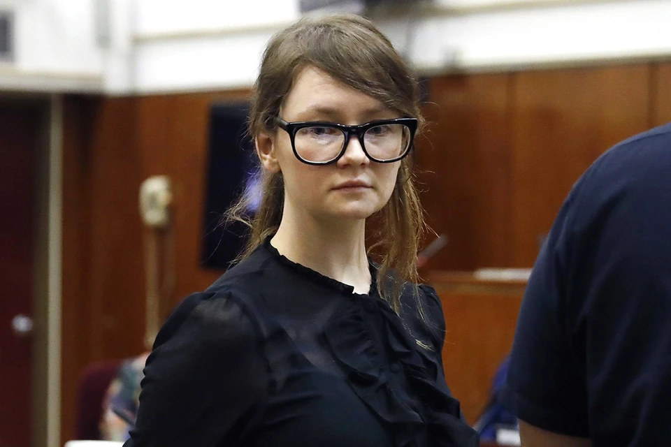 Анна Сорокина во время суда.