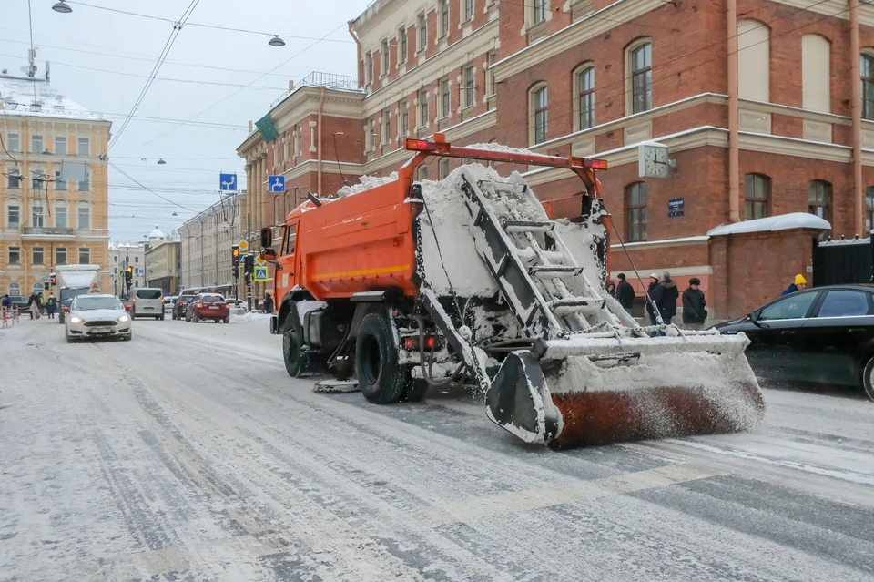 В центре Петербурга проведут показательную уборку от снега.