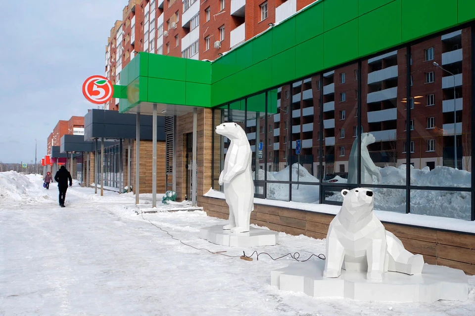 Группа компаний «Финстрой» заселила в микрорайон «Новая Самара» удивительных жильцов: двух белых медвежат.