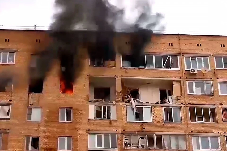 В Химках в жилом доме прогремел взрыв. Фото: Кадр видео