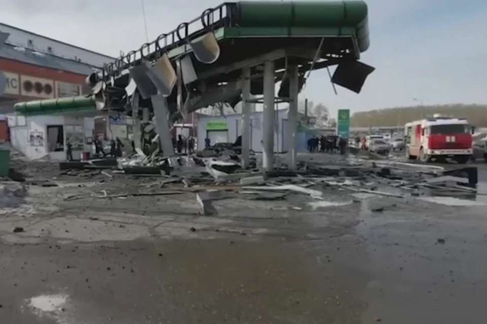 Видео взрыва на автозаправочной станции в Новокузнецке сняли очевидцы