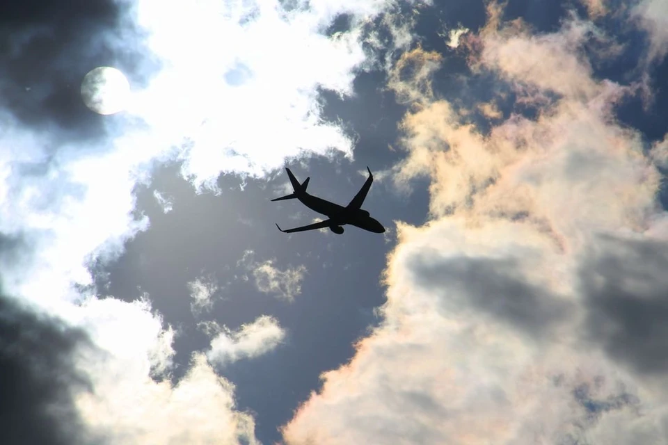 Самолет развернулся в Новосибирск, пролетая над Кемеровской областью.