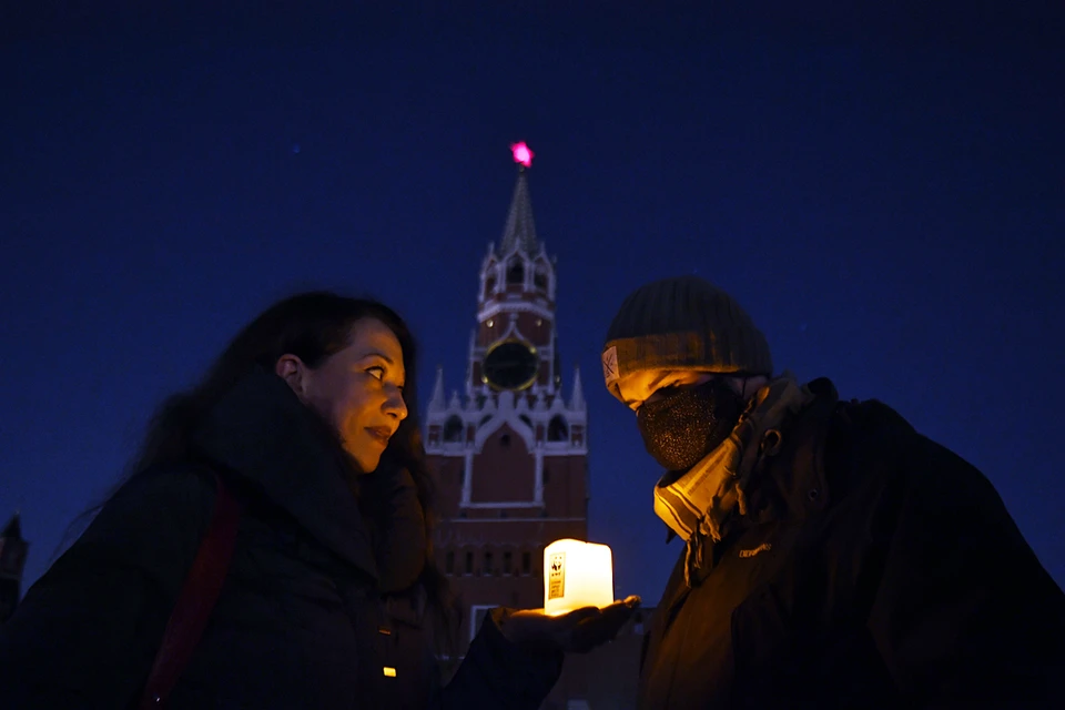 В Москве на один час отключили внешнее освещение Московского Кремля