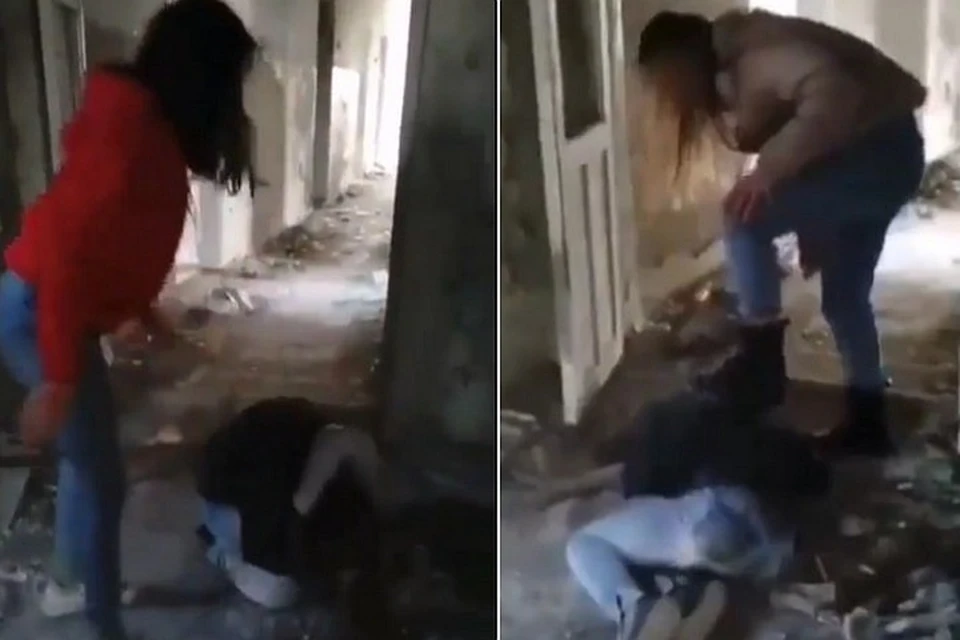 Зверское избиение девочки снимали на видео участники драки.