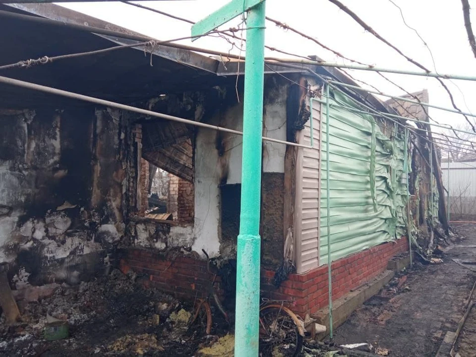В селе Красноармейского района сгорел частный дом