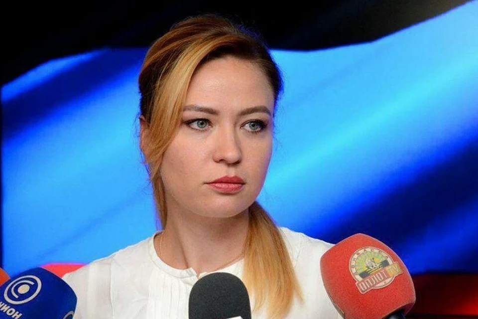 Полномочный представитель ДНР на переговорах Контактной группы, глава МИД Наталья Никонорова выступила с заявлением. Фото: МИД ДНР