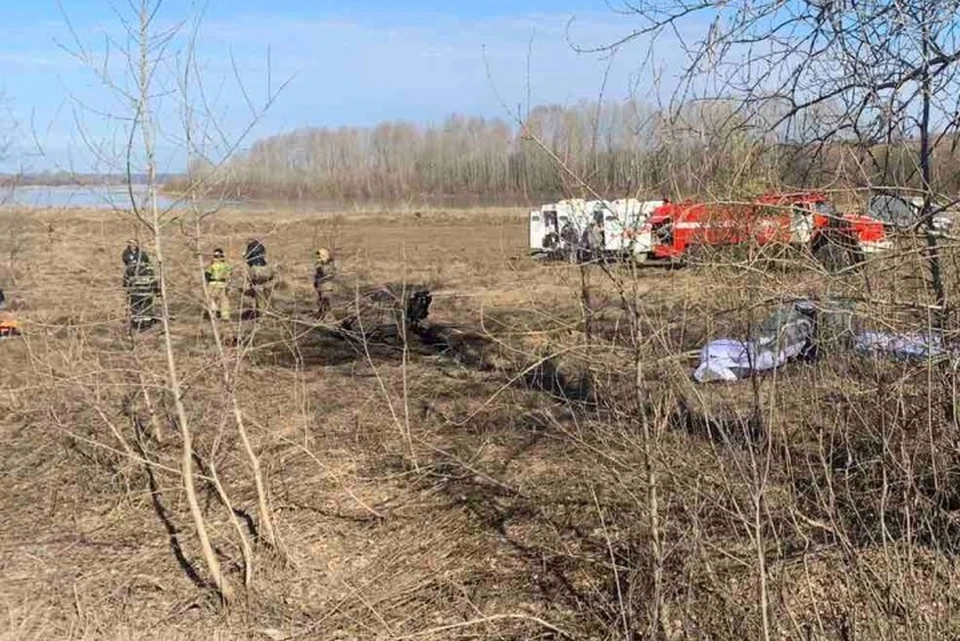 Мотодельтаплан упал в 3,5 километрах от поселка Лямино