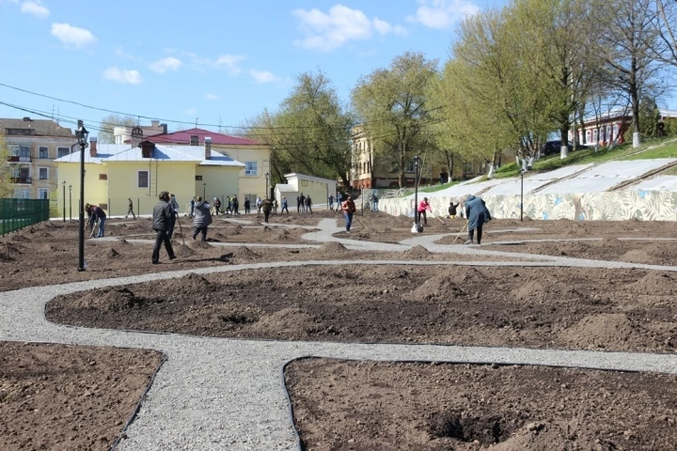 Брянск сад. Городской сад Победы в Брянске. Открытие яблоневого сада на набережной Брянск. Сад Победы. Сад Победы Брянск фото.