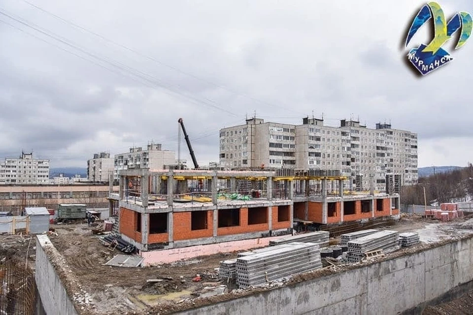 Строительство детского садика на улице Капитана Орликовой задерживается. Фото: администрация Мурманск