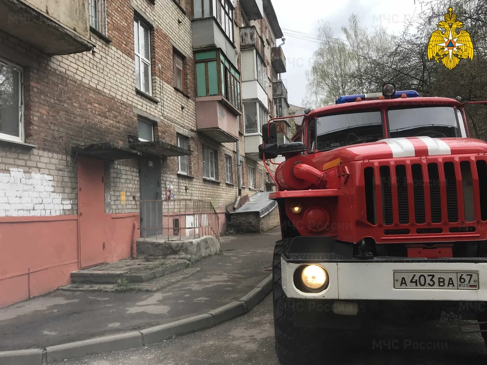 В Вязьме пенсионерка потушила возгорание квартиры до приезда пожарных. Фото: ГУ МЧС России по Смоленской области.