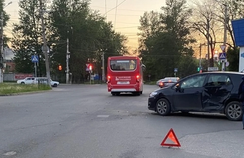 Снимок с места аварии.