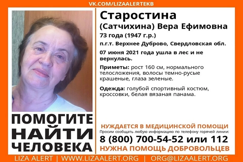 Фото: поисковый отряд "ЛизаАлерт"