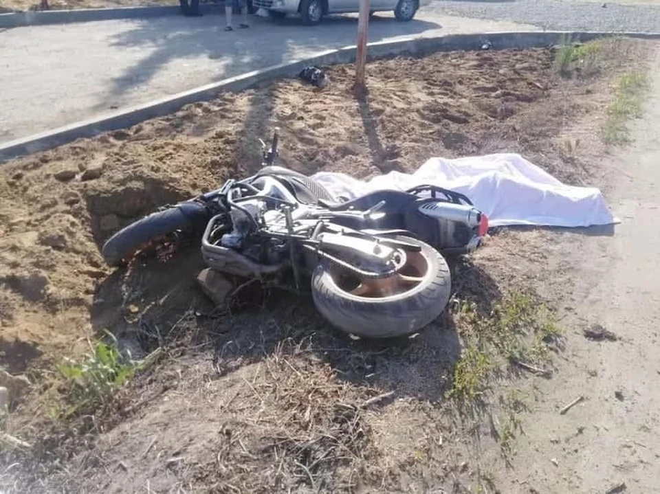Мотоциклист разбился