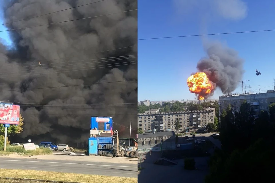 Появились видео и фото взрыва на заправке в Новосибирске 14 июня 2021 года. Фото: Евгений КОЧКИН\Ксения ПОЛТОРАНИНА