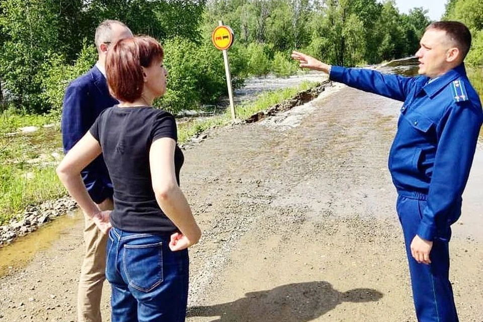 Вода затопила 40 километров дороги Фото: Прокуратура Амурской области