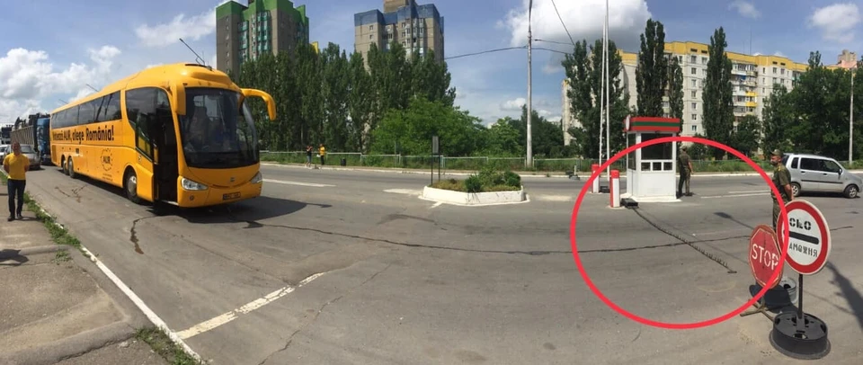 Автобус с унионистами не пустили в Приднестровье.