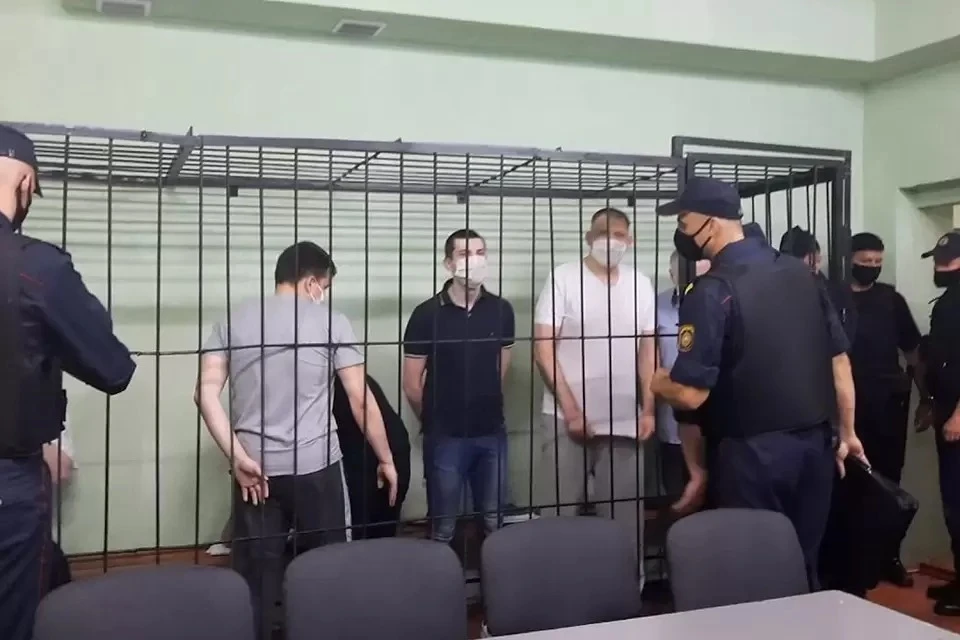 Суд проходит в СИЗО Гомеля. Фото: Фото: скриншот видео Telegram / lgbelarussegodnya