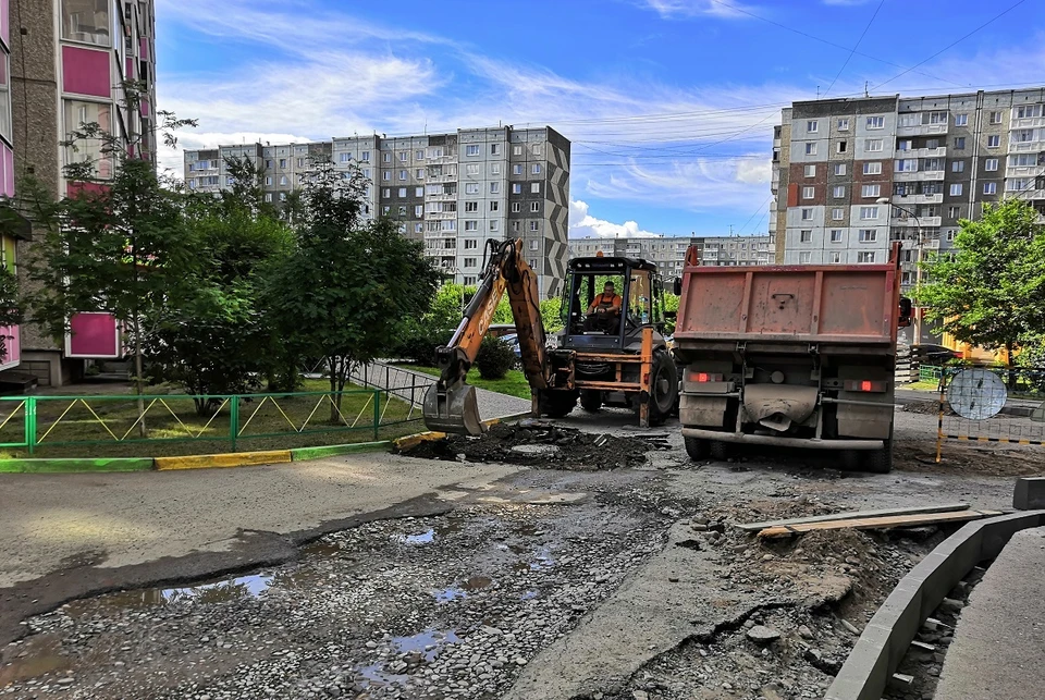 Ремонт проезда на Водопьянова, 6