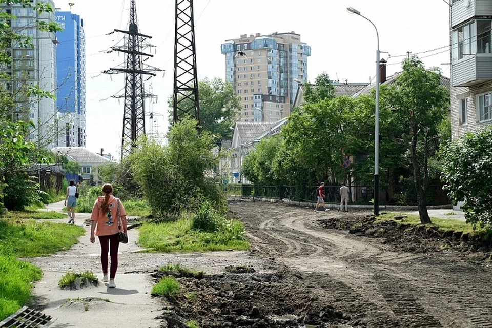 Практически километр дороги на улице Олега Кошевого заменят в Хабаровске