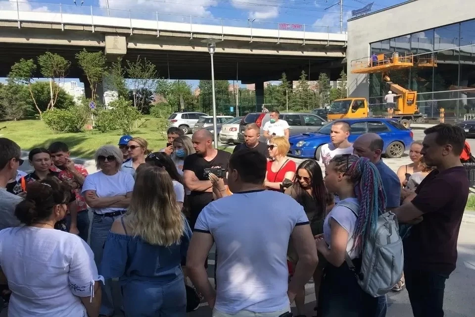 Жители ЖК были категорически против строительства дороги. Фото: предоставлено жителями ЖК "Флотилия".