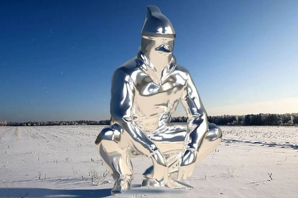 Примерно так будет выглядеть скульптура, когда ее закончат. Фото: instagram.com/code501/
