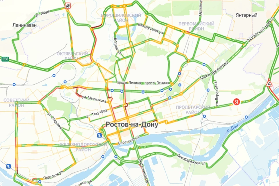 Вечерние пробки в Ростове