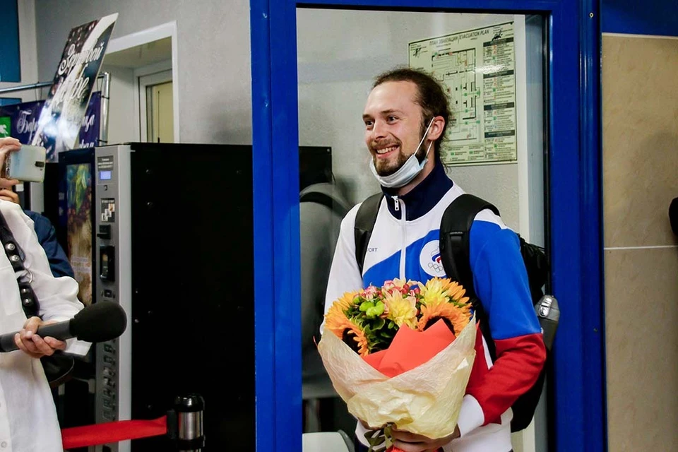 Встреча Сергея Каменского в аэропорту Барнаула