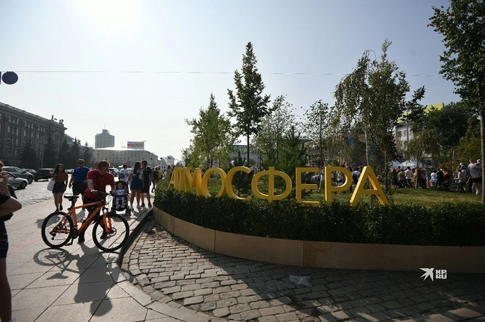 Горожане просят оставить цветущий оазис на парковке главной площади города