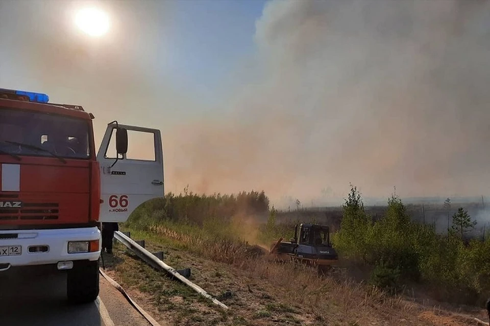 В 17.00 была объявлена локализация лесного пожара.