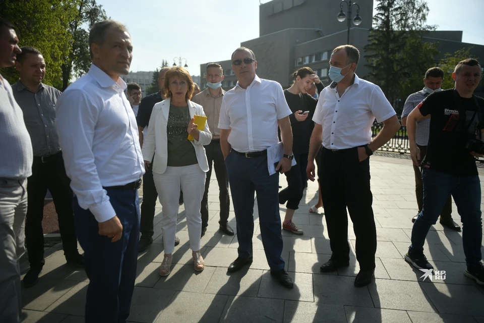 Мэр проинспектировал объекты благоустройства