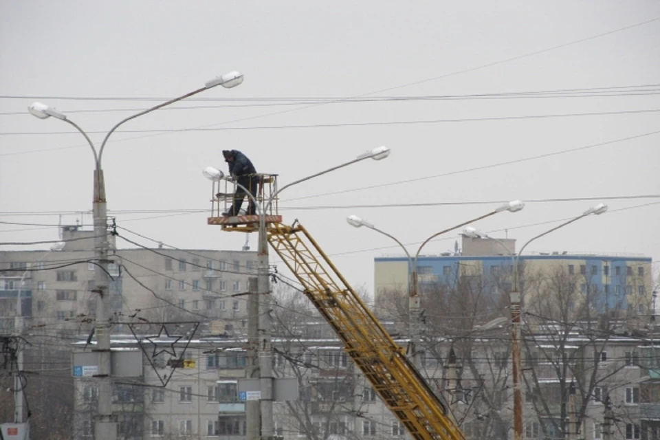 В Ростове заменят уличные светильники