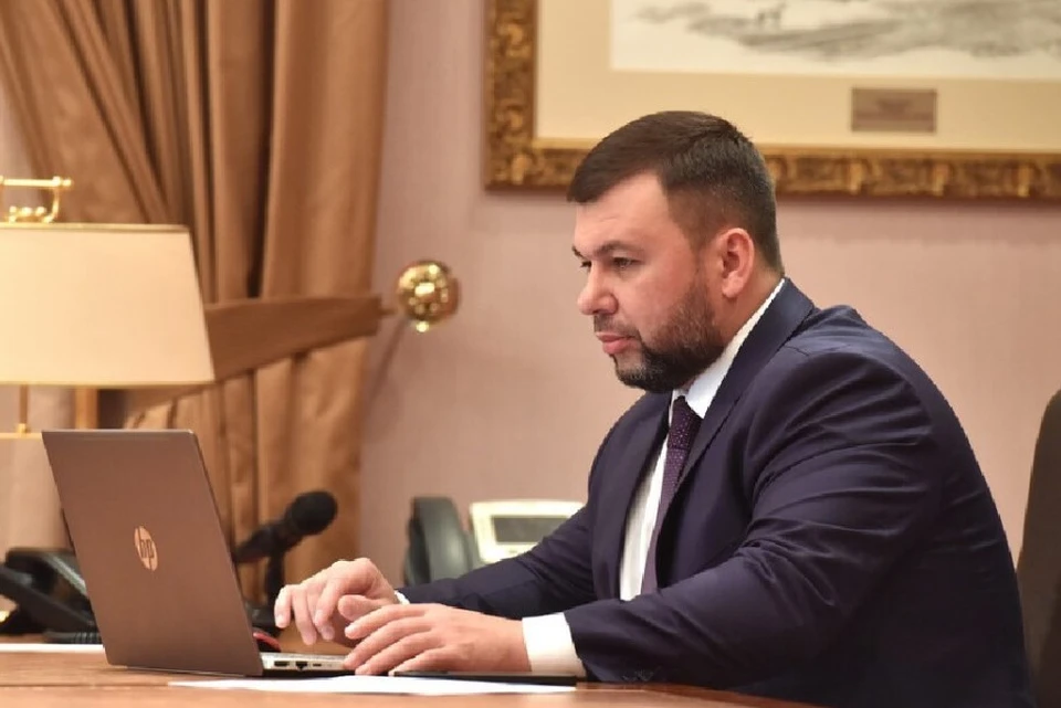 Денис Пушилин отметил, что процесс голосования дистанционно не занял много времени. Система достаточно понятна, доступна и проста. Фото: пресс-служба Главы ДНР