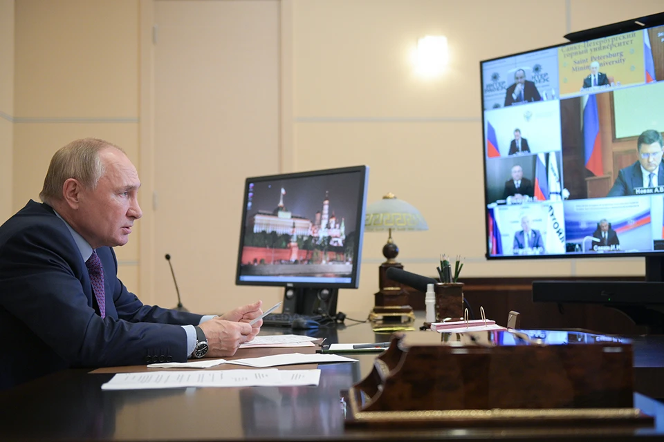 Владимир Путин провел совещание по вопросам развития энергетики. Фото: Алексей Дружинин/пресс-служба президента РФ/ТАСС