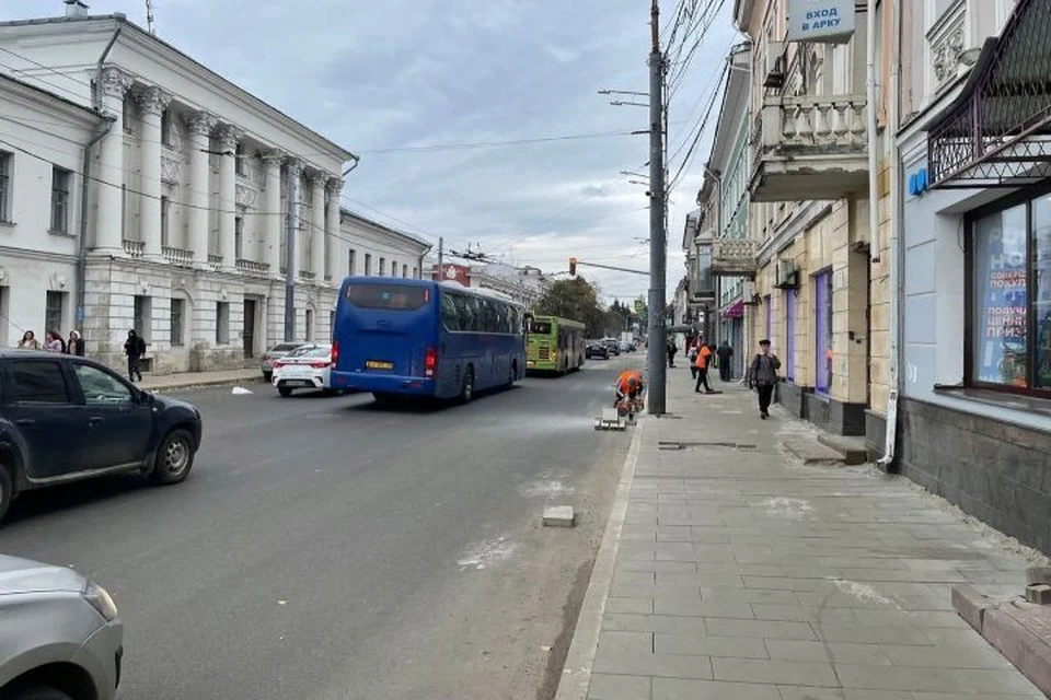 Ремонт улицы Комсомольской в Ярославле планируют закончить к концу октября