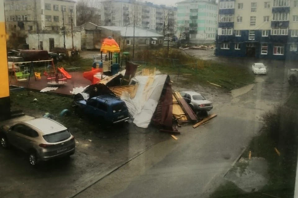 Последствия циклона в Александровске-Сахалинском
