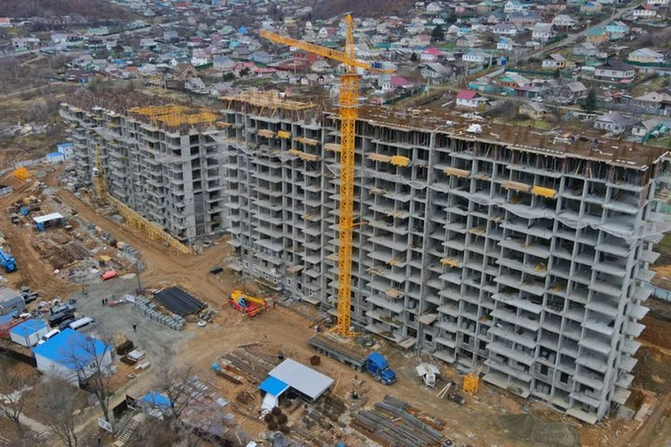 В Находке строят дома для бюджетников. Фото: Диана Шарафулисламова.