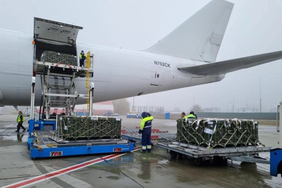 Украина получила от США около 80 тонн боеприпасов. Фото: twitter/USEmbassyKyiv