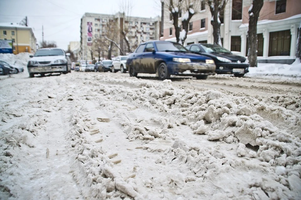 Высота колеи на проезжей части составляла девять сантиметров