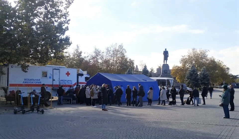 Пункт вакцинации на пл. Нахимова