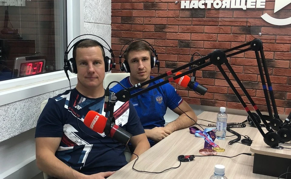 Андрей Востриков и Александр Куликовских в эфире радио "Комсомольская правда-Челябинск" (95,3 FM)/
