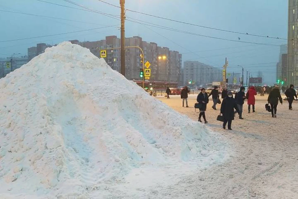 Последствия снегопада в Петербурге 30 ноября