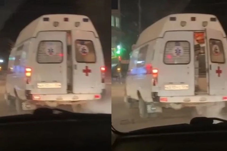 Дверь у машины открывалась на поворотах. Фото: Кадр из видео