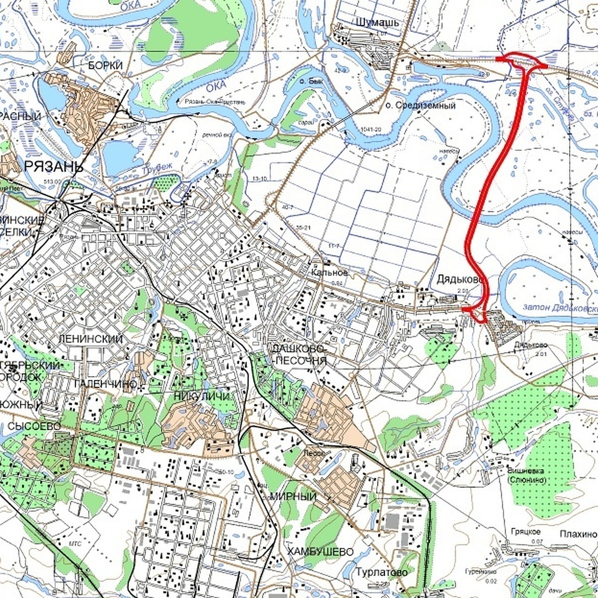 Опубликована схема моста-дублера через Оку под Рязанью с двумя развязками -  KP.RU