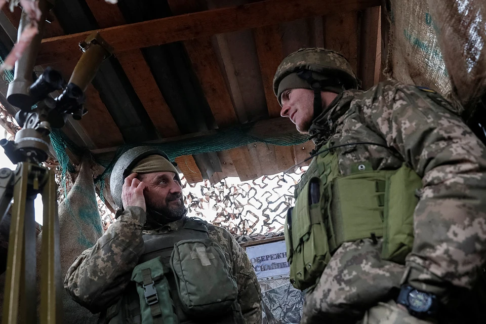 Украинские военные в ожидании "вторжения"