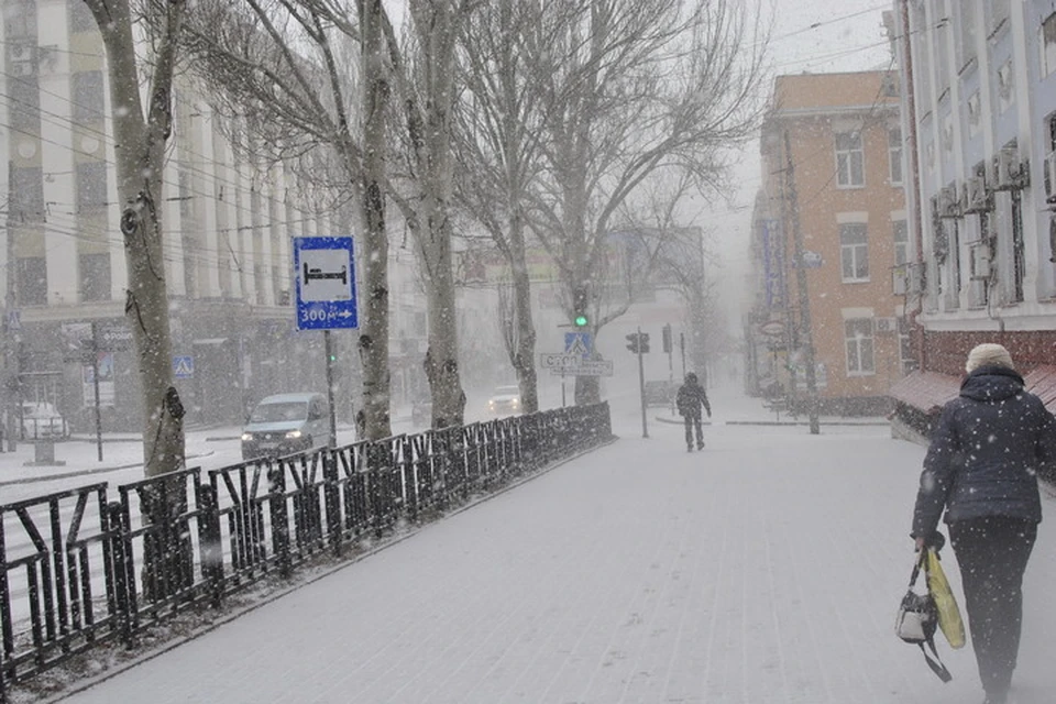 В Донецке ожидается мокрый снег