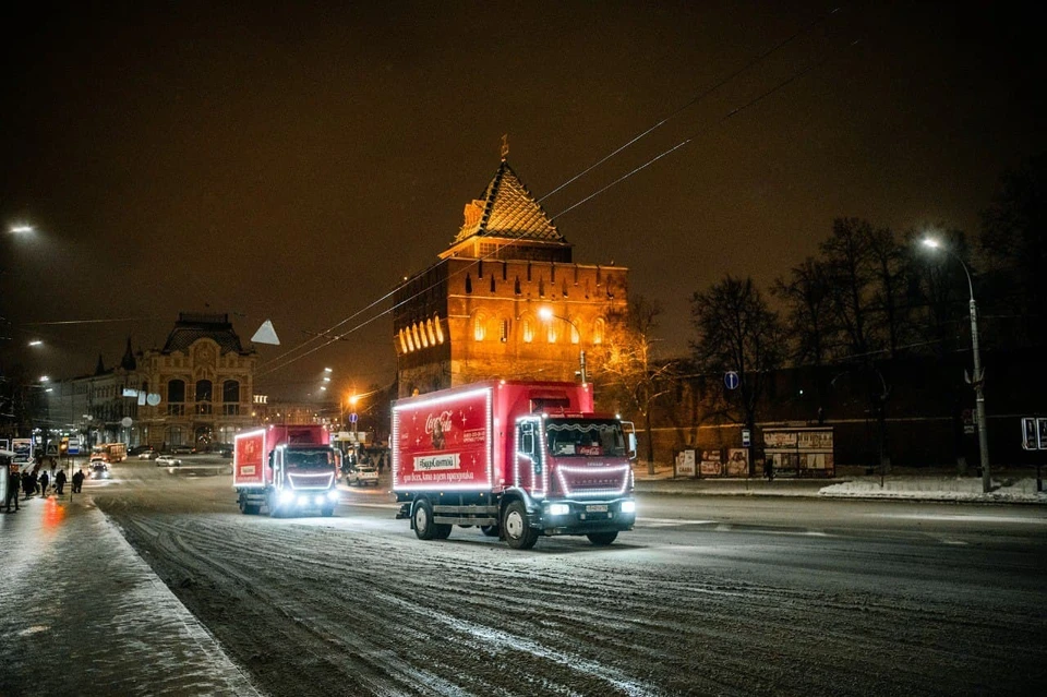 Рождественский Караван Coca-Cola в Нижнем Новгороде, 2018 г.