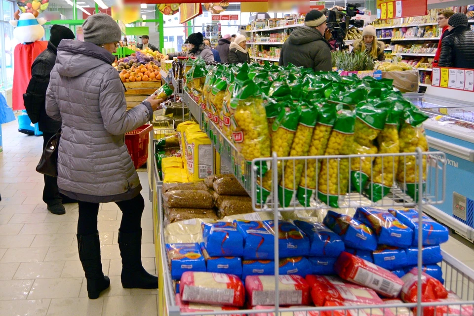Цена на продукты в Липецкой области на конец декабря